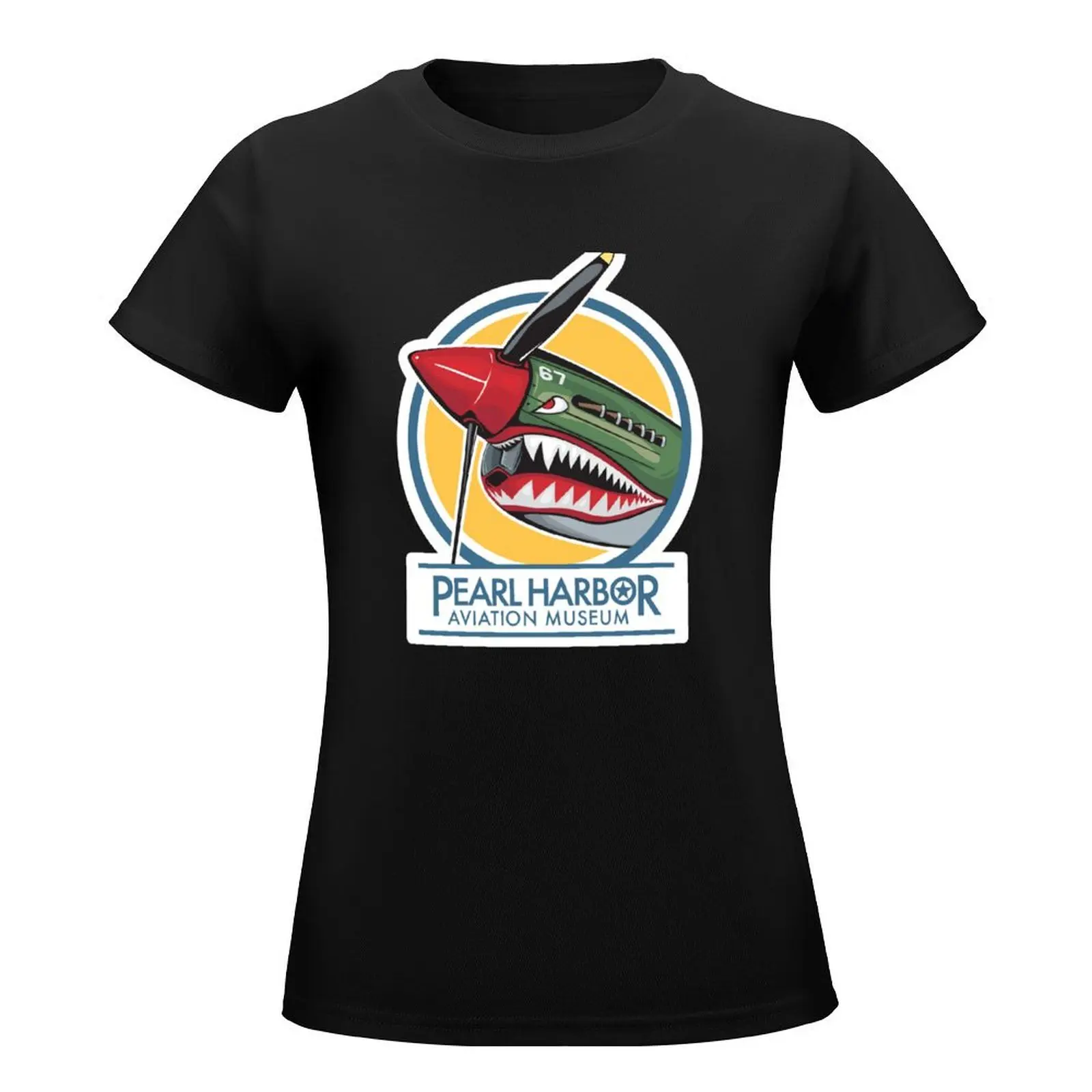 P-40 Nose Art T-Shirt Aesthetic clothing summer clothes white t-shirts for Women