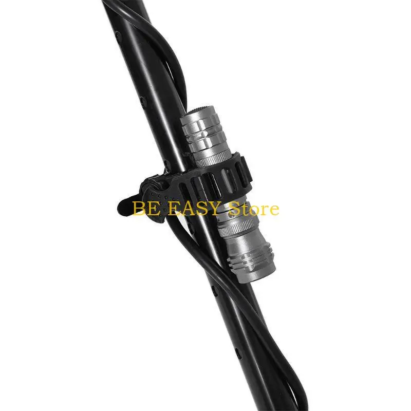E28F Light Holder 360° Rotation Flashlight Bike Mount for Underground Detectors 360° Rotation Easy to Hold Anti-skid