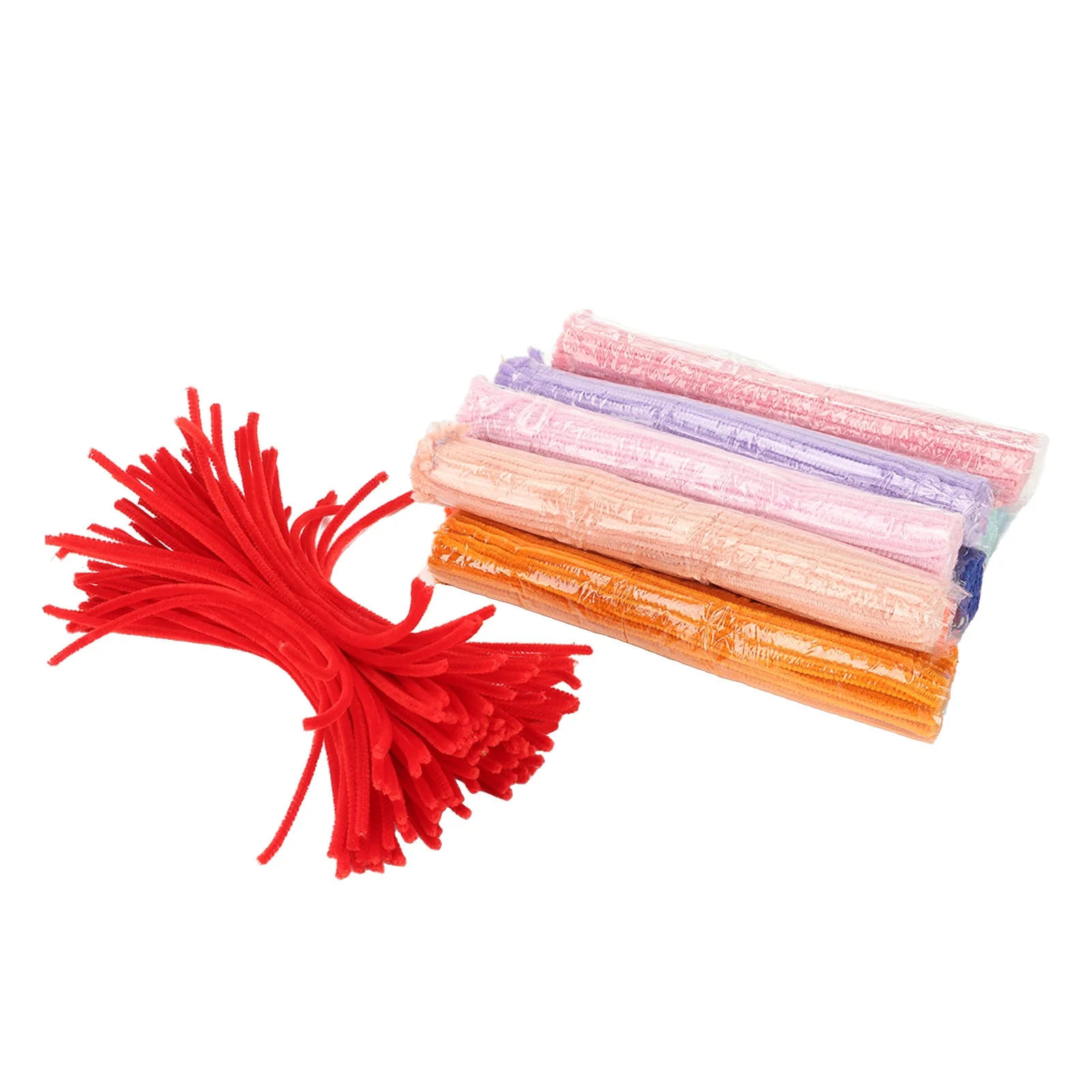 1000Pcs Pipe Cleaners Assorted Colors Soft Polyester Multi Purpose Colored Pipe Cleaners for Puppet Flower Gift Wrapping view 2