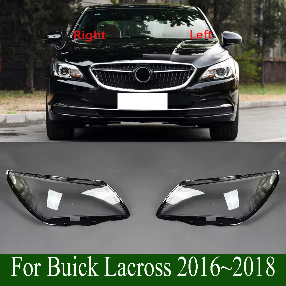 

For Buick Lacross 2016 2017 2018 (Medium) Headlights Cover Transparent Headlamp Shell Lens Replace Original Lampshade Plexiglass