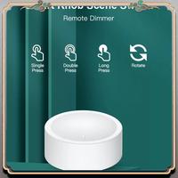 Durable Tuya Zigbee Smart Knob Switch Wireless Scene Switch Button Controller Battery Powered Automation Scenario Smart Life App