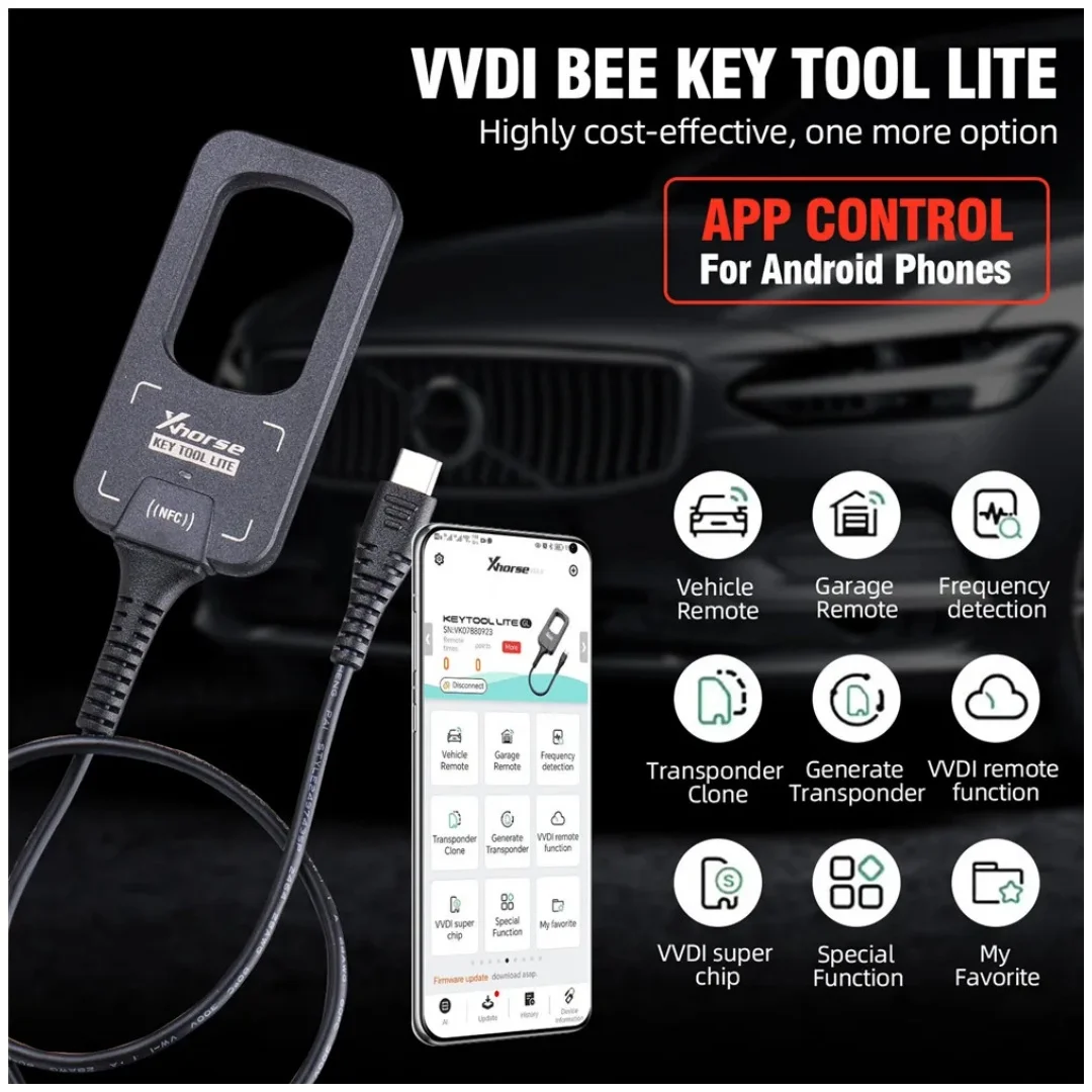 Xhorse VVDI Bee MINI Key Tool Lite BEE Key Tool Support Android with Type C