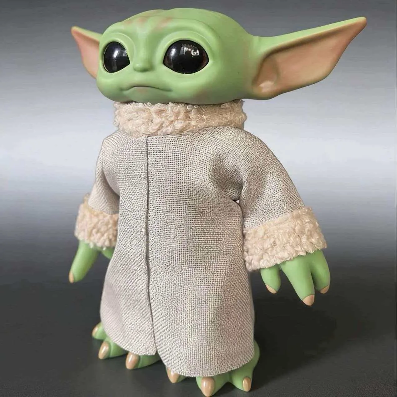 30CM 20cm 17CM Yoda Baby Action Figure Star Wars Kawaii Yoda Plush Doll Real clothes Model Toys Cute Doll Room Ornament Gift view 5