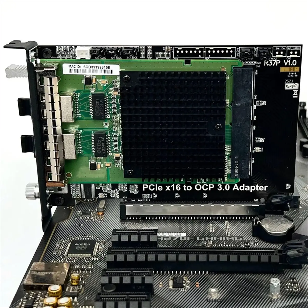 A10I PCIe 4.0 X16 to Gen-Z 4C+/SFF-TA-1002 Adapter Card Support OCP NIC 3.0 External Chassis PCIe X16 Expansion Card