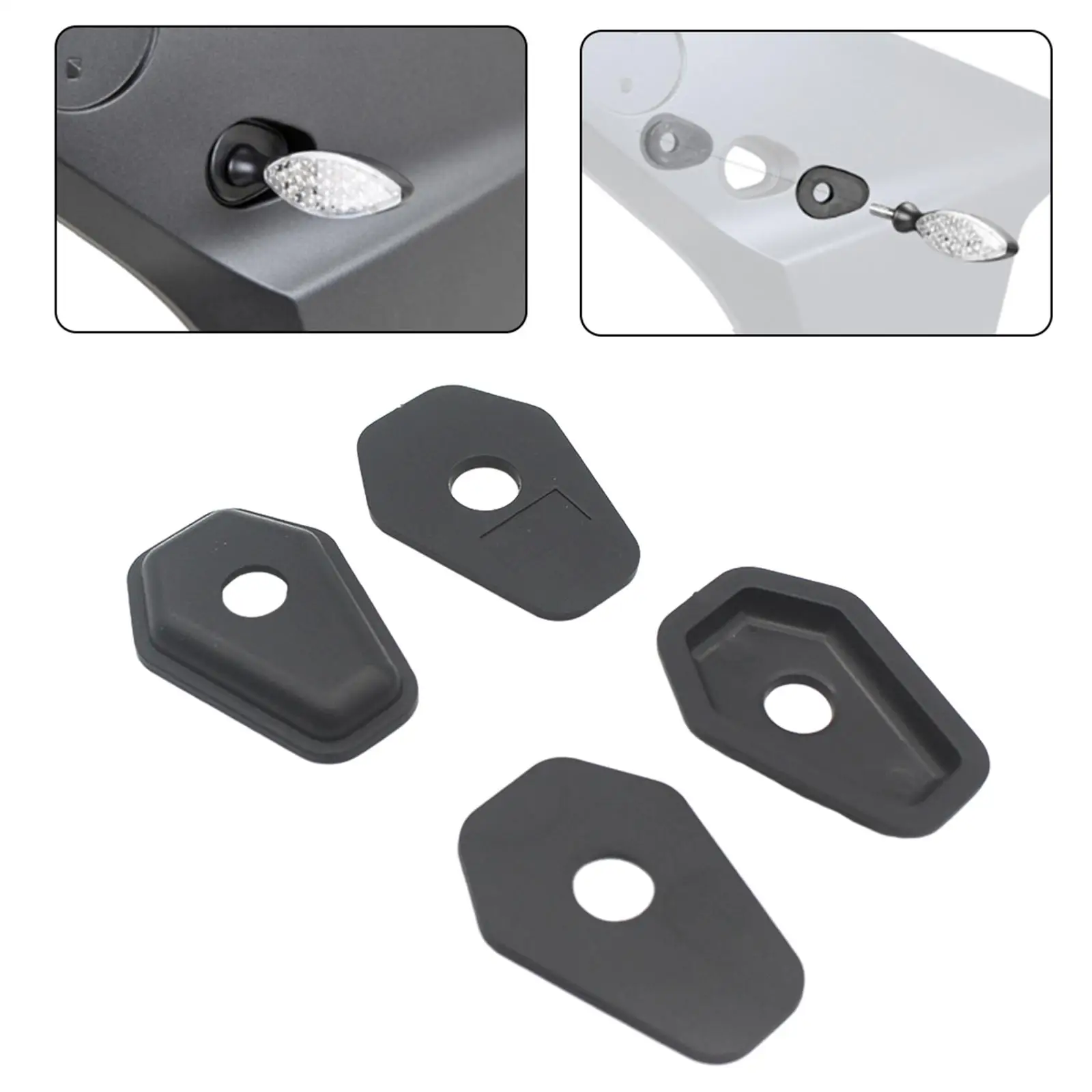 4 Pieces Turn Signal Indicator Spacers Professional Durable Motorcycle Accessories for Suzuki Gsxr600/750/1000 Spare Parts