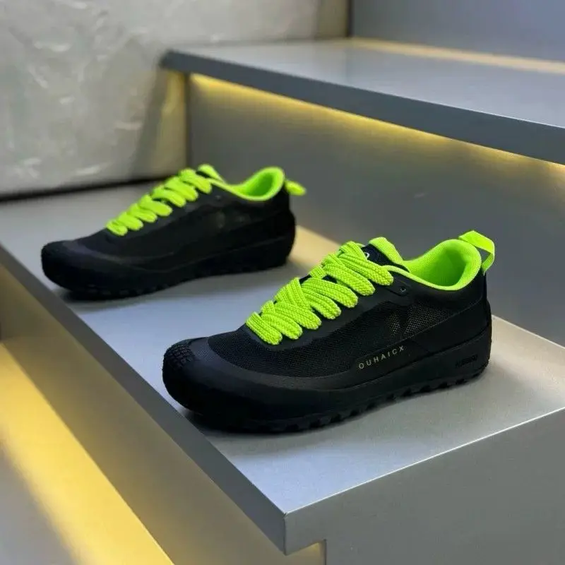 Trendy Men's Casual Sneakers Fashion Low-cut Designer Shoes Comfortable Breathable Platform Sneakers Men Non-slip Sports Shoes