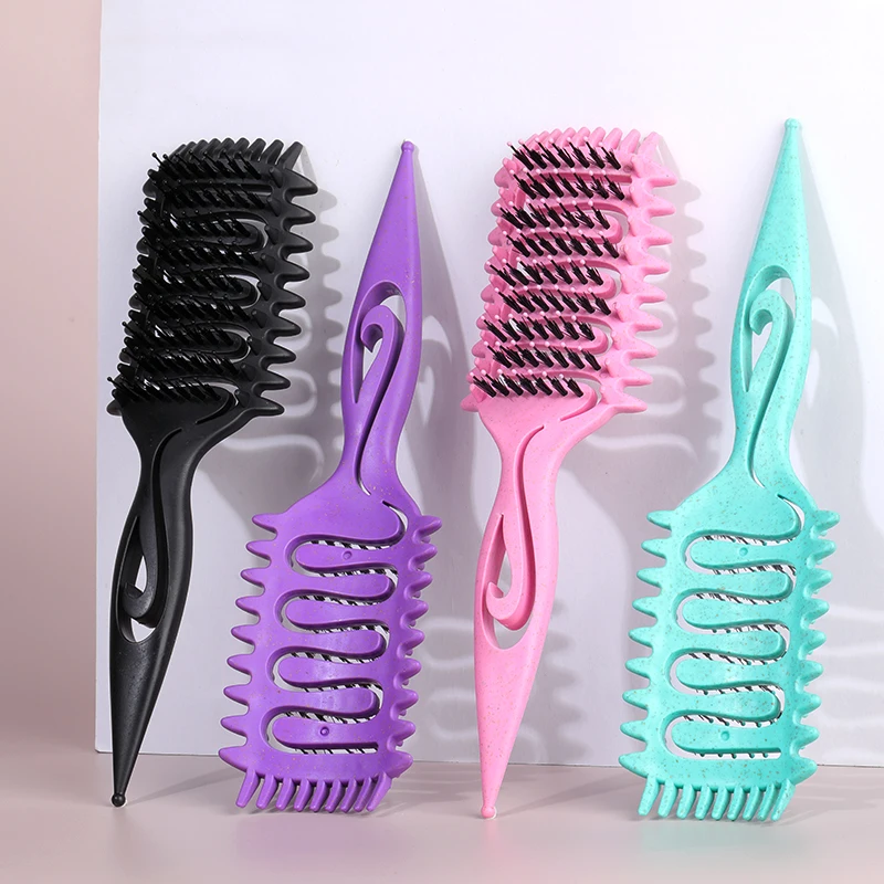 

Curl Defining Brush Vented Hair Brush for Detangling Shaping and Defining Curls For Women and Men Less Pulling
