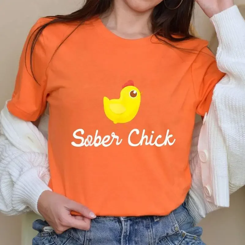 Sober Chick Sobriety Anniversary Recovery Aa Na Family Member T Shirt