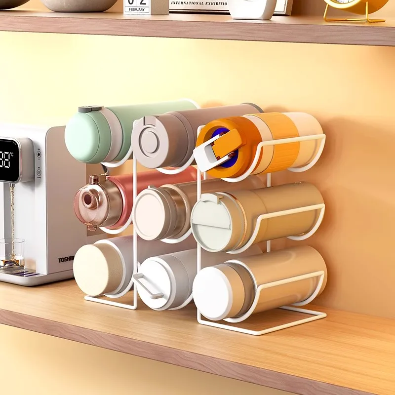 

Metal Cup Holder Tea Cup Water Bottle Storage Ra Home Use Iron Art Organizer Special for Cup Storage Batoom Organizer