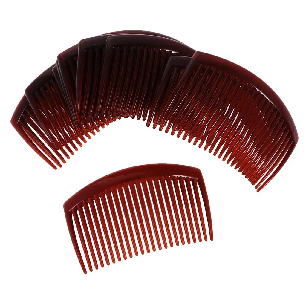 Cabelo Pente Pin presilhas, Hairclip, Pentes laterais, 9x5cm, 12pcs