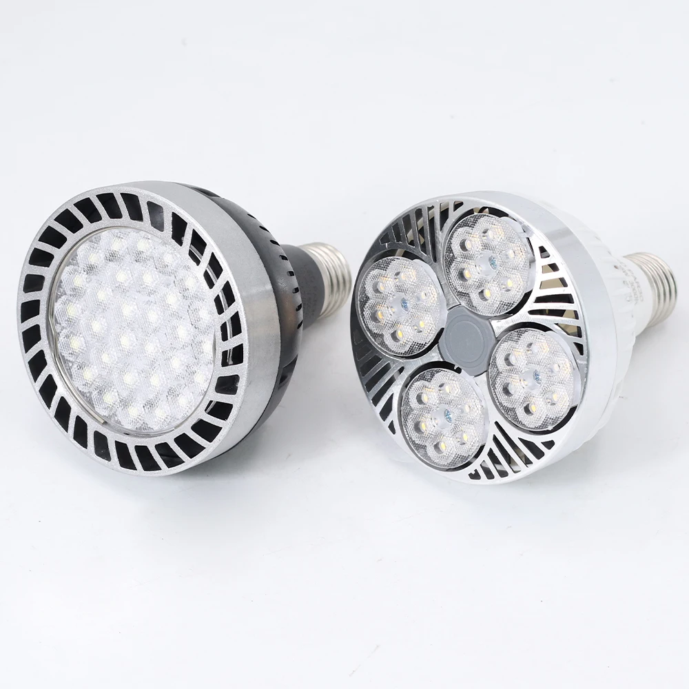 Bombilla LED PAR30 de 35W/45W E27, Súper Brillante, Ahorro de Energía, 220V, Foco, Luz Diurna, Proyector, Iluminación