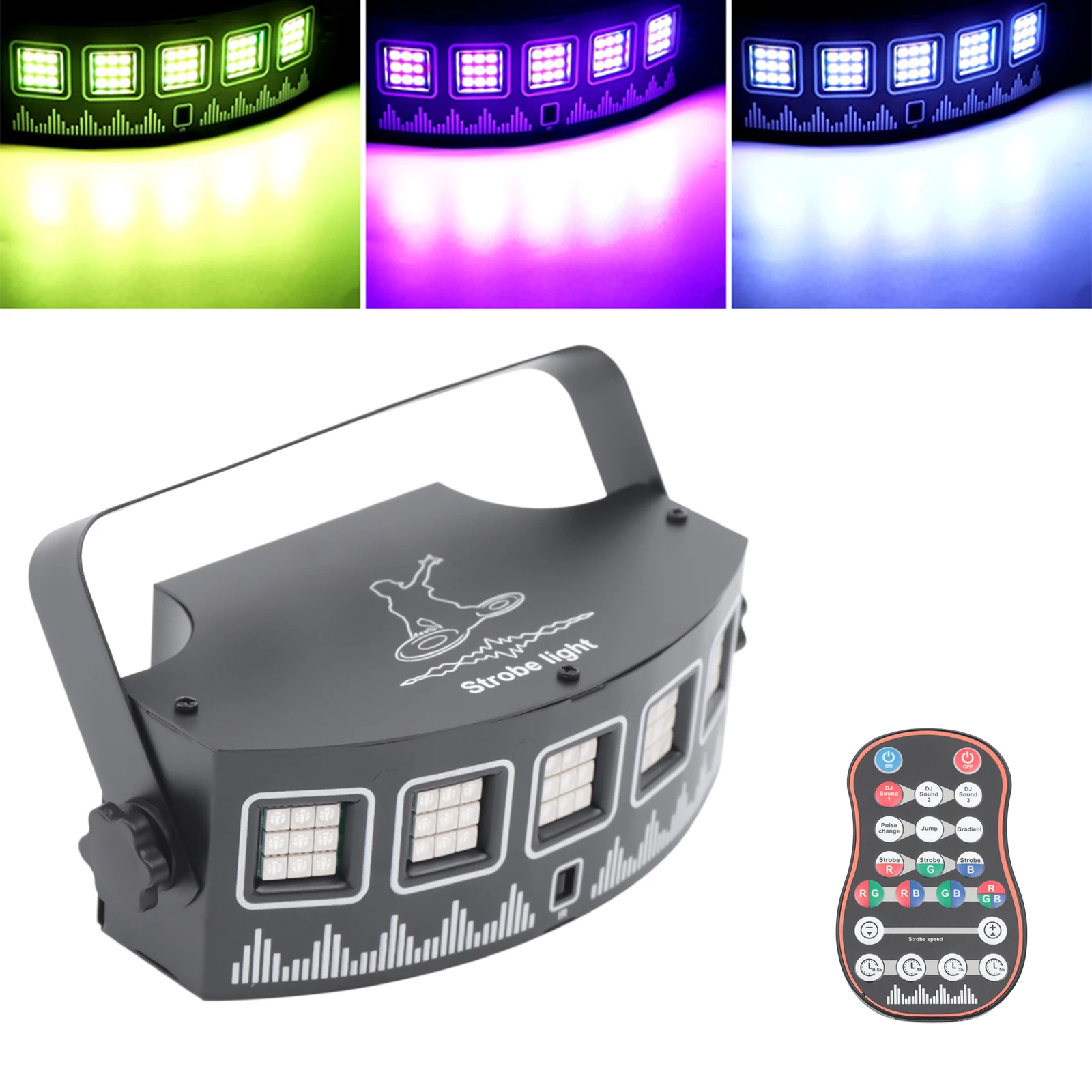 Proyector de luz LED para DJ, iluminación de escenario de discoteca, efecto de luz para fiesta de DJ, luces estroboscópicas de escenario, regalo