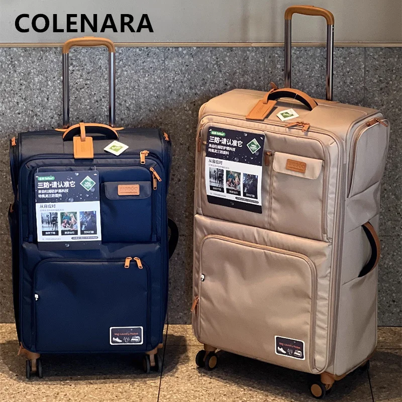 

COLENARA Oxford Cloth Suitcase Travel Set 20"24"28 Inch Trolley Case Women's Boarding Box Universal Wheel Rolling Luggage