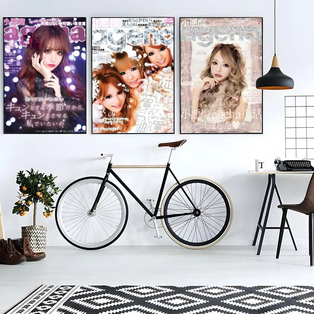 Magazine Fashion Ageha Poster Modern Living Room Artwork & Beautiful Home Decor Style