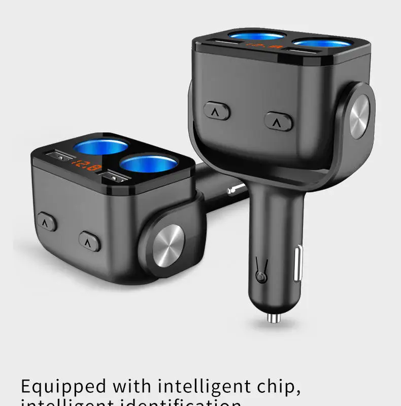 QC 3.0 Dual USB Car Charger 2V Fast Charging Cigarette Lighter Socket Splitter Plug Auto Power Adapter for Mobile Phone DVR 3