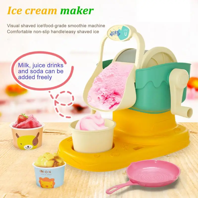 Juego de helados divertido para niños, accesorios de cocina, juguete de helado comestible interactivo para padres e hijos