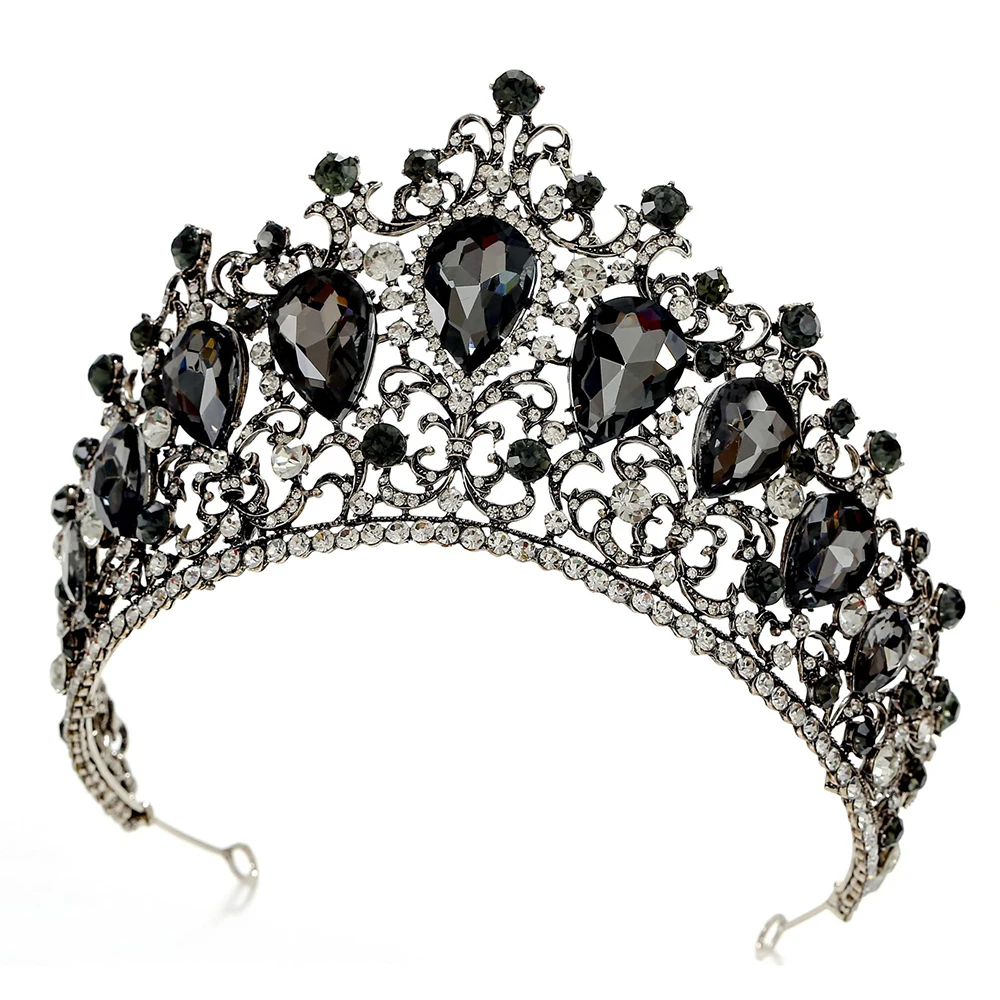Graceful Big Crystal Tiaras for Brides Princess Diadem Party Prom Wedding Crown Hair Jewelry Bridal Head Accessories