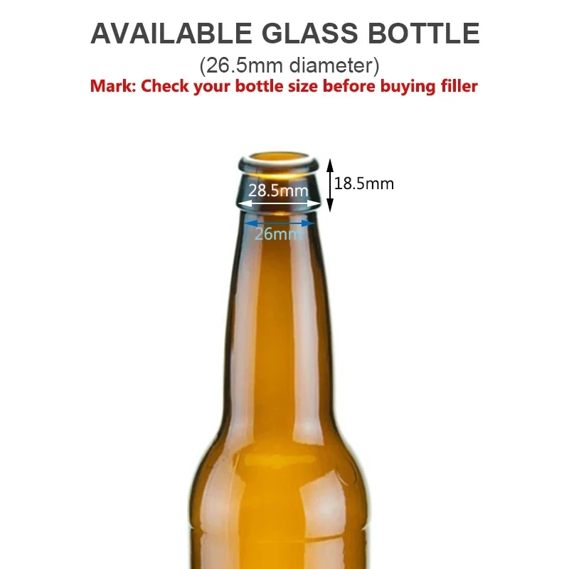 No-foam Beer Bottle Filling & Adjustable Beer Tap Professional Bottle Filler 2 In 1 Dispensing For Glass Bottle Bar Homebrewing