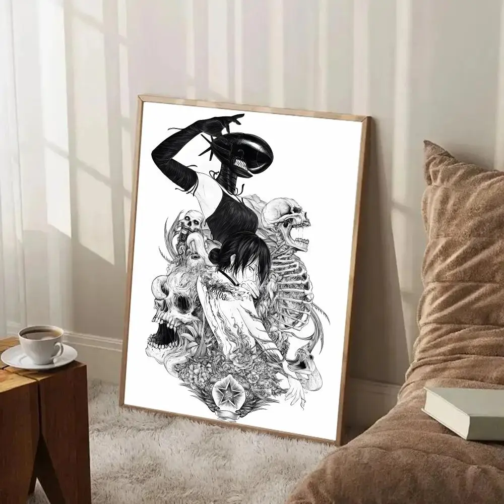 Anime Devil C-Chainsaw Man Poster, Gemälde, Wandkunst, Wandbild für Wohnzimmer, Heimdekoration und Geschenke – Detail 24