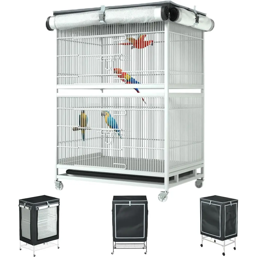 

Large 600D Fabric Bird Cage Cover for Daytime and Night, Suitable for Indoor and Outdoor Use (Medium)
