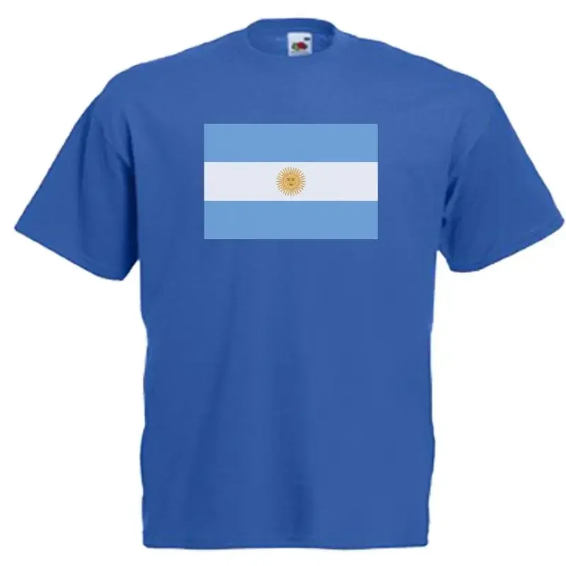 Argentina Flag Adults Mens T Shirt 12 Colours Size S 3XL