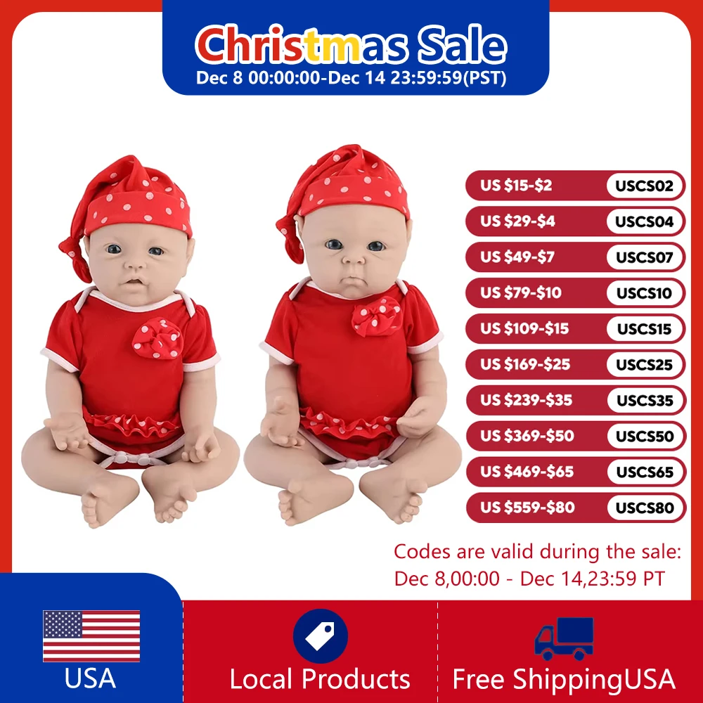 

Authentic 100% Silicone Unpainted Reborn Baby Dolls Shipped from USA Warehouse Wholesale Realistic Baby Dolls for Kids Bebe Toys