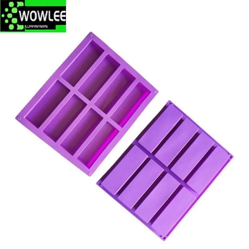 Silicone Baking Mould, Rectangle Chocolate Fondant Molds, Making Bar Mold, Soap Handmade Supplies, 8-Cavity