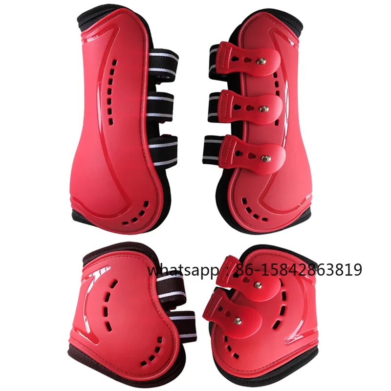 Perforated Sweat-Wicking Horse Leg Boots, Fetlock & Hoof Protectors, British Competition Equestrian Tack