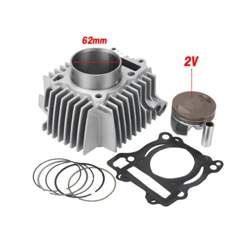 W190‑212 Engine Cylinder Kit 2‑4 Valve Assembly with Piston‑Rings Cylinder‑Head for Pit‑Bike Motor Repair Mechanical Hardware