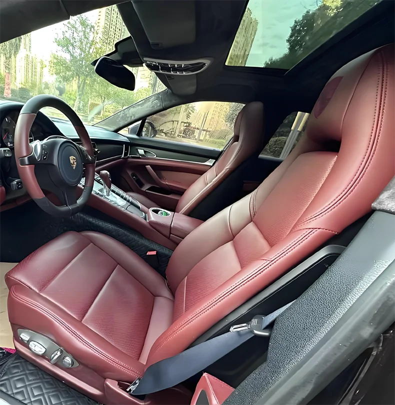 

Для Porsche Panamera 2009 2010 2011 2012 2013 2014 2015 2016 кожаные чехлы на автомобильные сиденья на заказ аксессуары для защиты салона