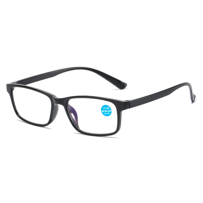 Shonemes Square Women Reading Glasses Men Reader Eyeglasses TR90 Frame Black Red Anti Blue Light Eyewear Diopters +1 2 3 4