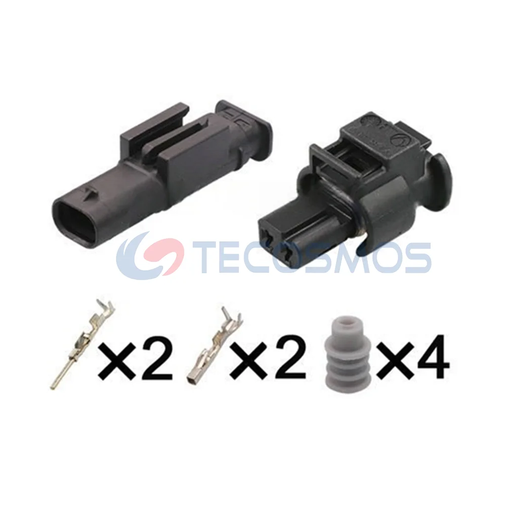 2 Pin Automotive Waterproof Connector Fuel Pump Plug Solenoid Valve Plug 872-857-561 872-863-561 7543312-02 For BMW Benz VW