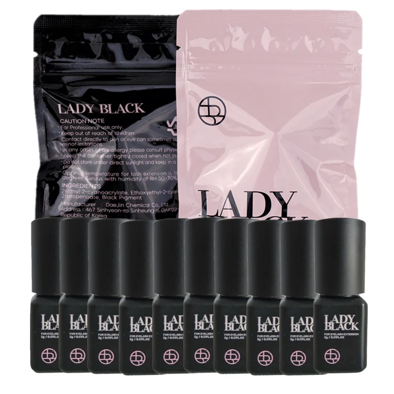 5ml Korea Lady Black Glue False Eyelash Extension Glue Adhesive Fast Dry Waterproof Lasting Sky Lashes Glue Makeup Tools