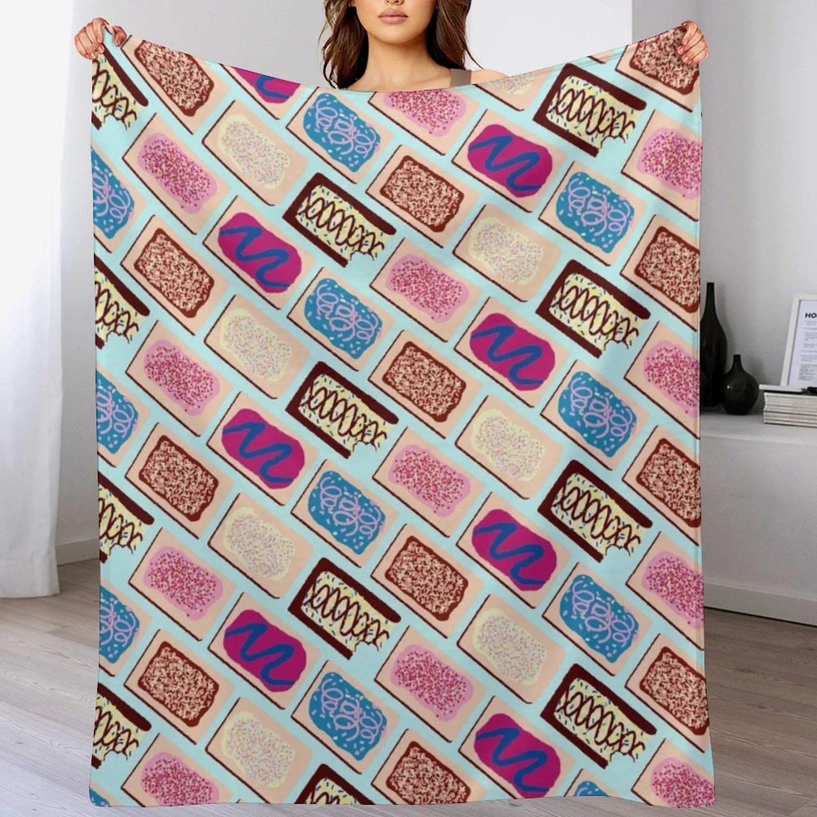 

Pop Parts Art Bricks Throw Blanket Heavy for winter Flannel Fabric Sofas Blankets