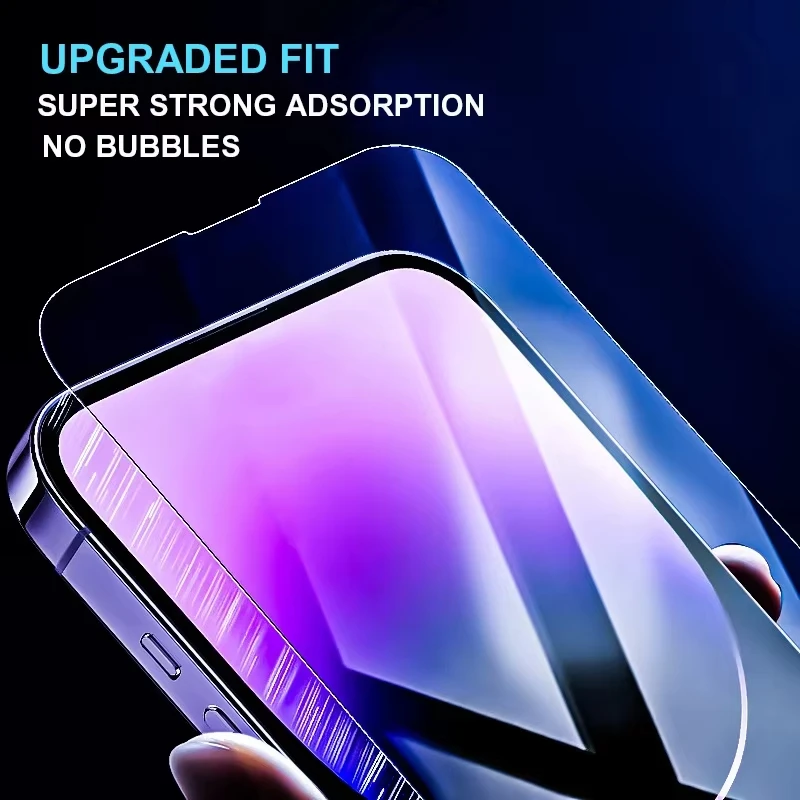 1-5PCS Screen Protector For iPhone 13 11 16 17 Pro Max Air 15 14 Plus 16E 12 Mini XR Xs X 7 8 17promax Protective Tempered Glass