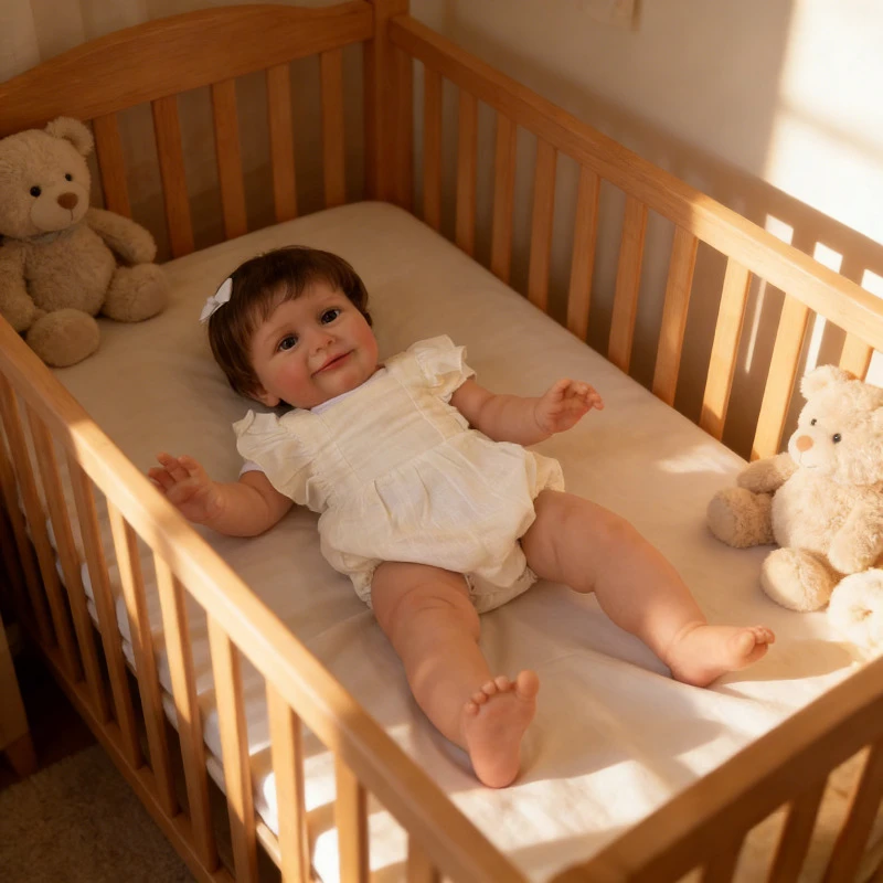 

26-дюймовая (66 см) кукла-реборн Zoe из хлопка с вшитыми вручную волосами