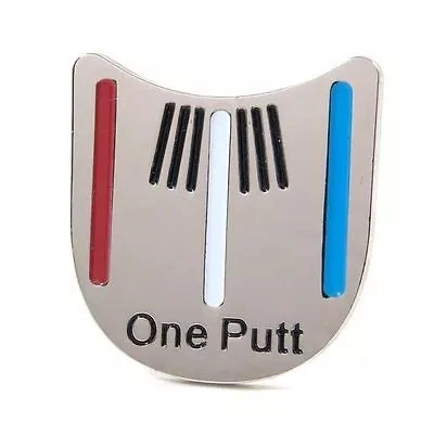 One Putt Golf Putting Alignment Aiming Tool Ball Marker with Magnetic Hat Clip wholesale