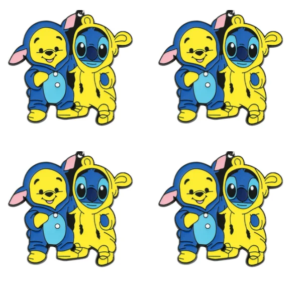 

Lot 10 Pcs cartoon stitch bear Pendants Charms Jewelry Making Earrings Pendants Necklaces Bracelets DIY Accessories gift