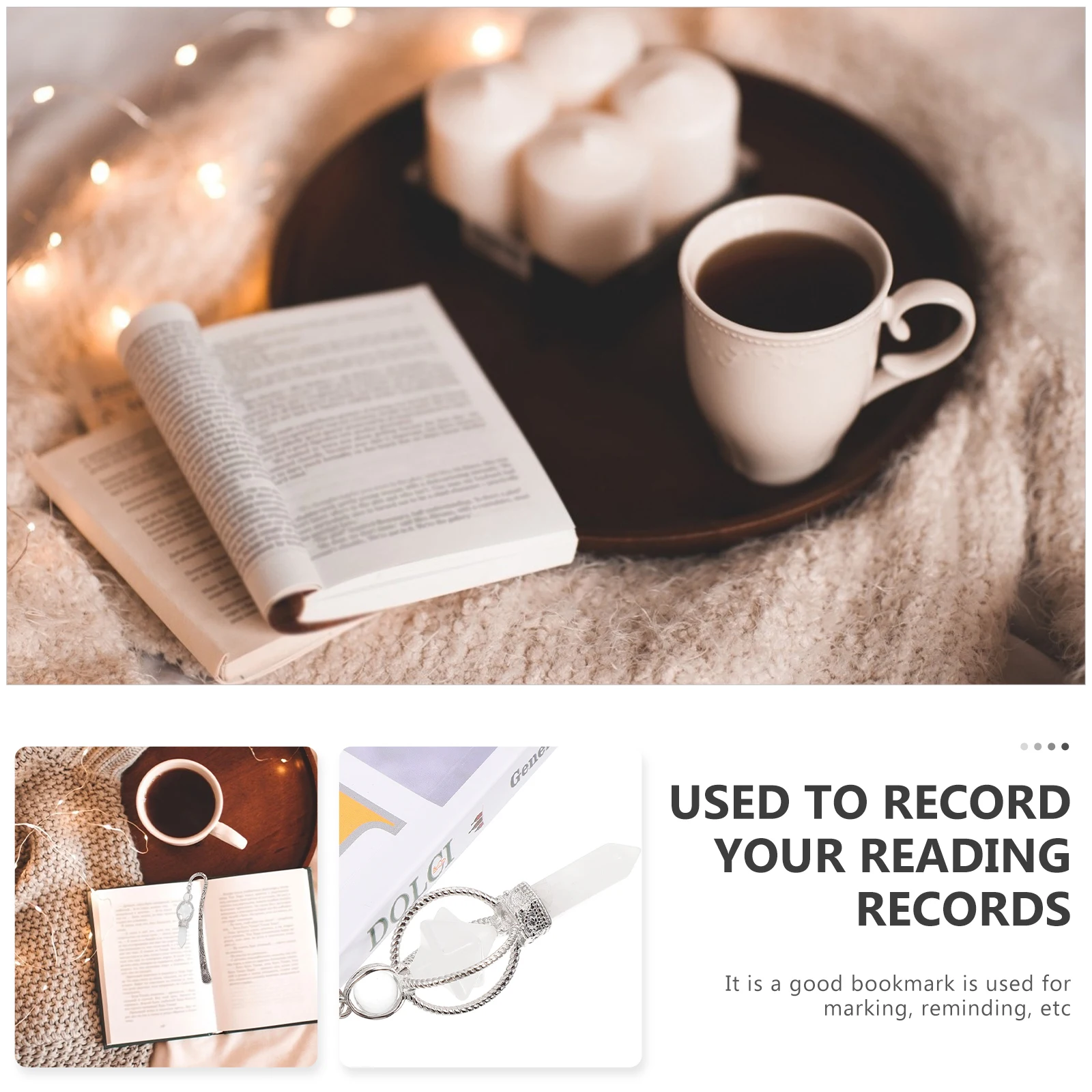 1Pcs Metal Bookmark Creative Crystal Craft Reading Pendant Exquisite Book Reading Tag Bookmark for Students