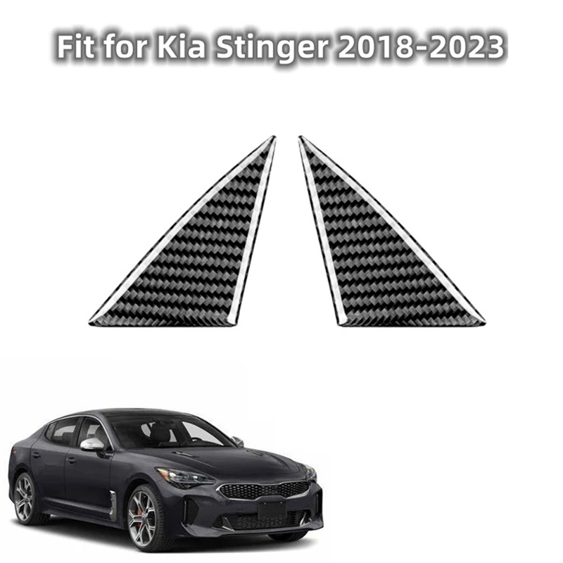 2 Piece Car Inner A Pillar Post Cover Trim Sticker Automotive Supplies Interior Accessories For Kia Stinger 2018-2023