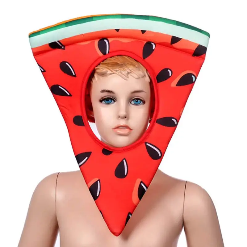 Divertido carnaval fruta comida gorra máscara fiesta Halloween Cosplay sombrero capucha sombrero