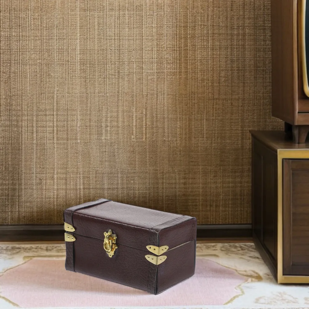 2Pcs Miniature Vintage Suitcase 1 12 Scale Travel Trunk Collector Storage Retro Home Decoration Vintage Suitcase Decor