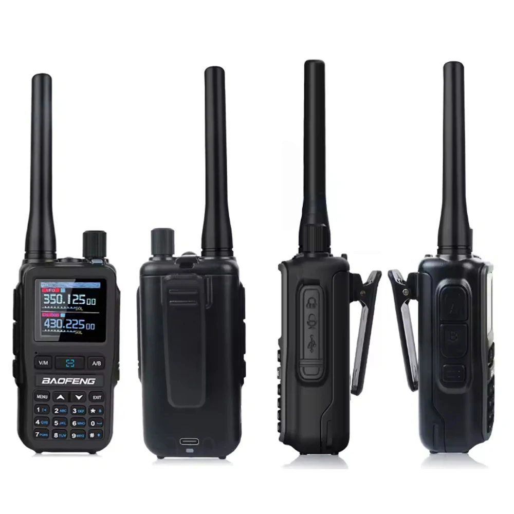Baofeng UV 5R Mini Walkie Talkie Bluetooth Programming Frequency Hopping Type-C Jack Multiple Colors Dual PTT Camping Ham Radio