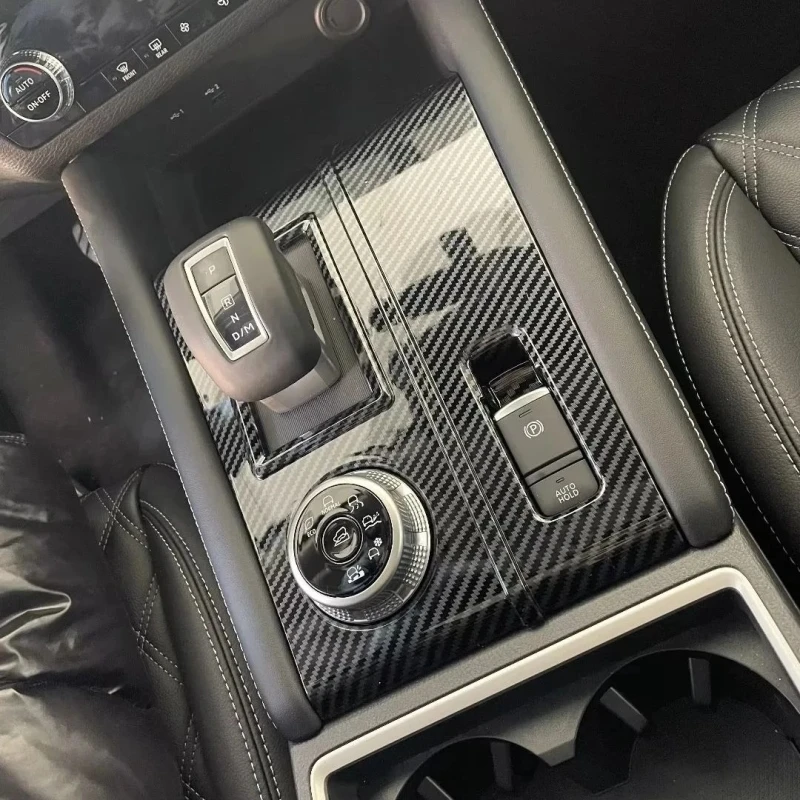 LHD RHD For Mitsubishi outlander 2022 2023 2024 ABS carbonfiber Interior Accessories gear panlewindow water cup Decoration Panel