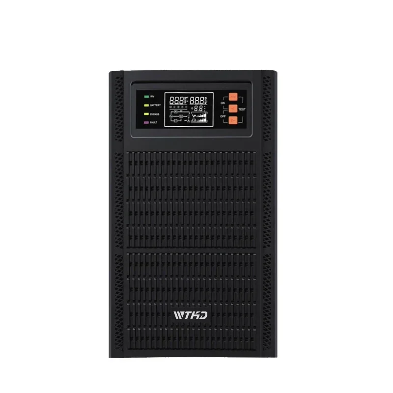 3kva 3000w UPS عبر الإنترنت 3kw شاشة Lcd منزلية 110vac 220vac عالية التردد على الإنترنت للبطارية الخارجية #2
