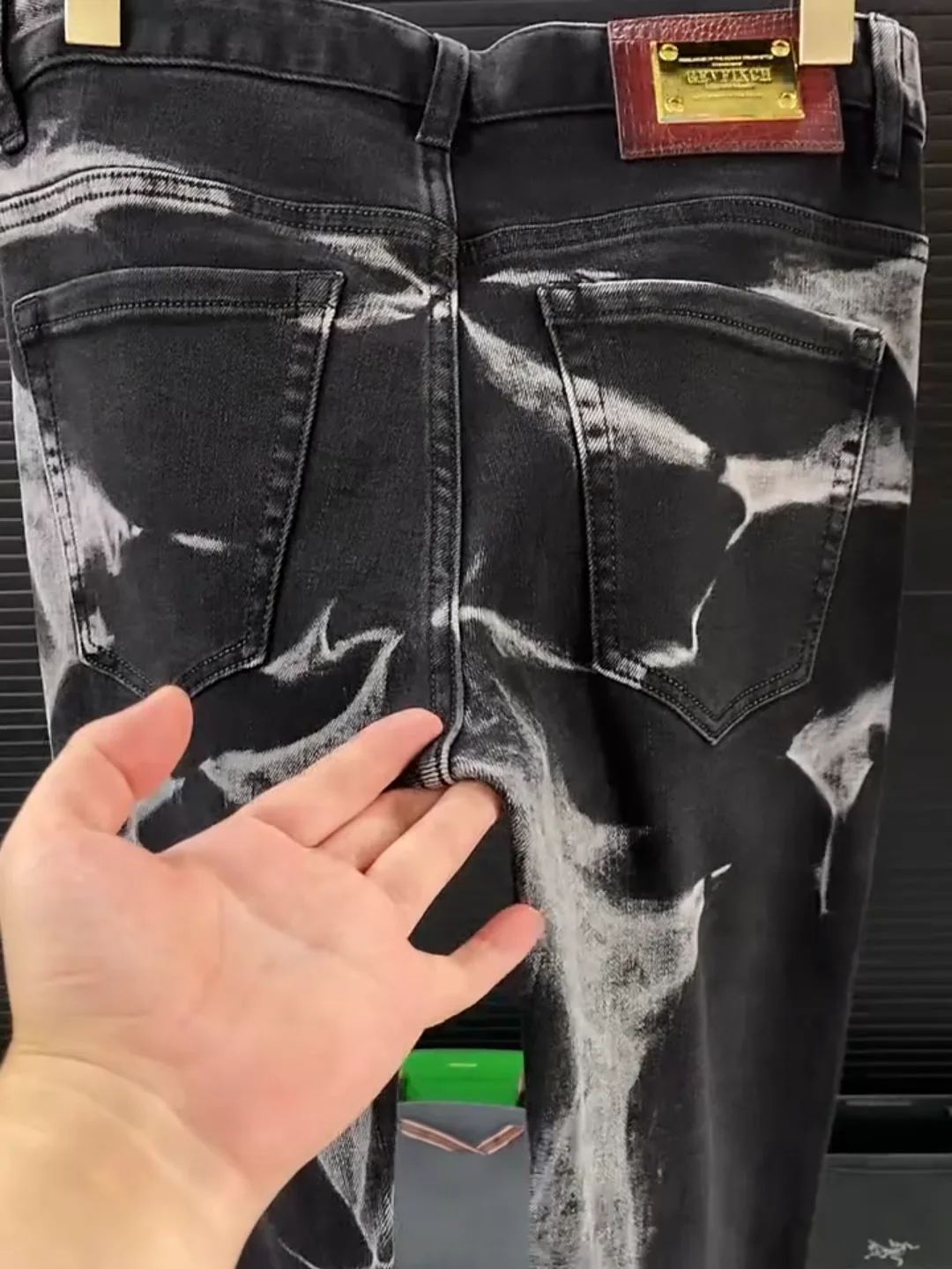 

Faionable Casual Men's Jeans Sli Versatile Cool Trendy High-End Feel European Sle Spring New Arrival Straight Leg Fit