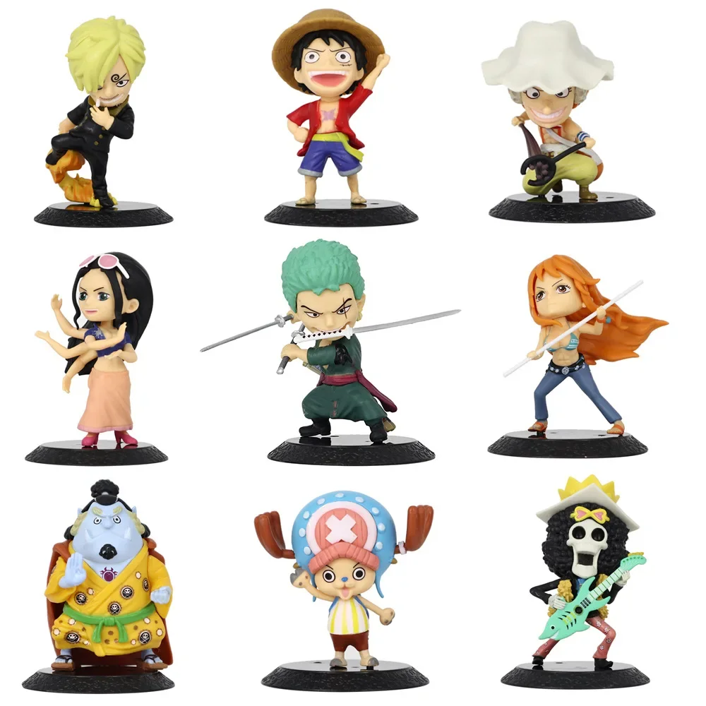 

Q Version One Piece Cartoon Action Figure Monkey.d.luffy Chopper Ornaments Model Animation Collectible Kid Toy Handmade Products