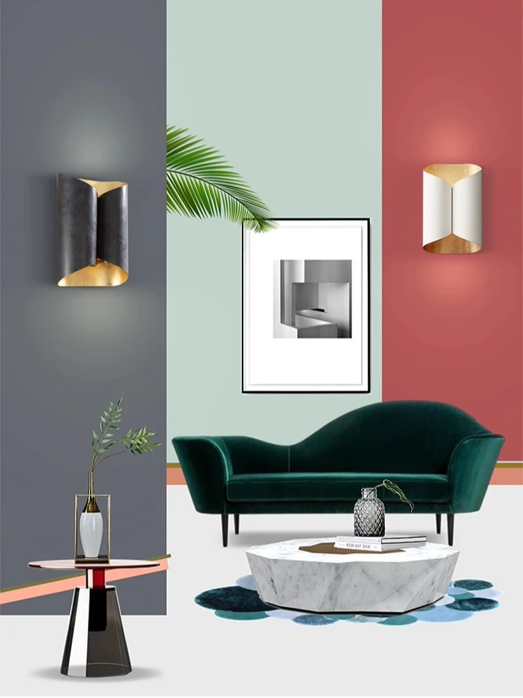 *مصباح حائط ما بعد الحداثة، مصباح غرفة النوم بجانب السرير لغرفة المعيشة، غرفة طعام للدراسة بجوار الأريكة، مصابيح فاخرة خفيفة #2