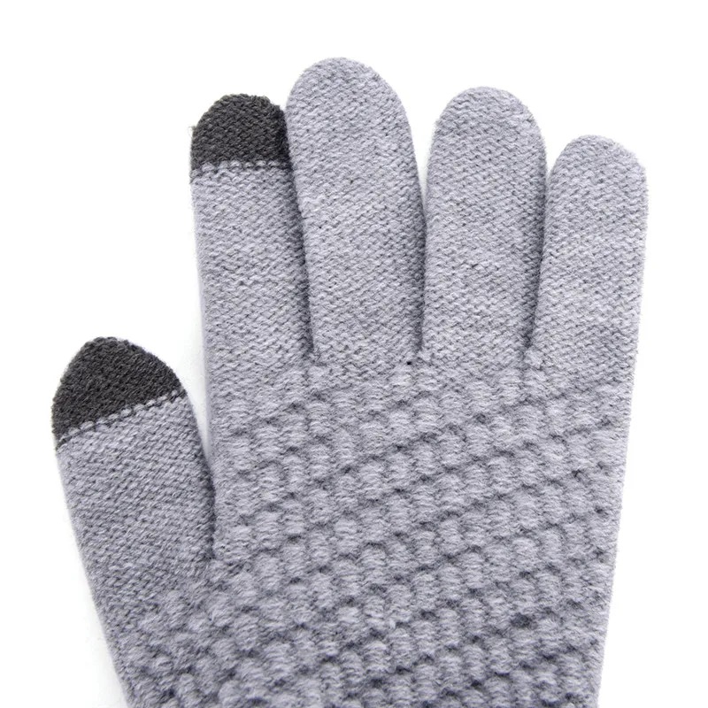 Knitted Winter  Warm Wool Gloves Touch Screen Gloves Man Women Winter Gloves