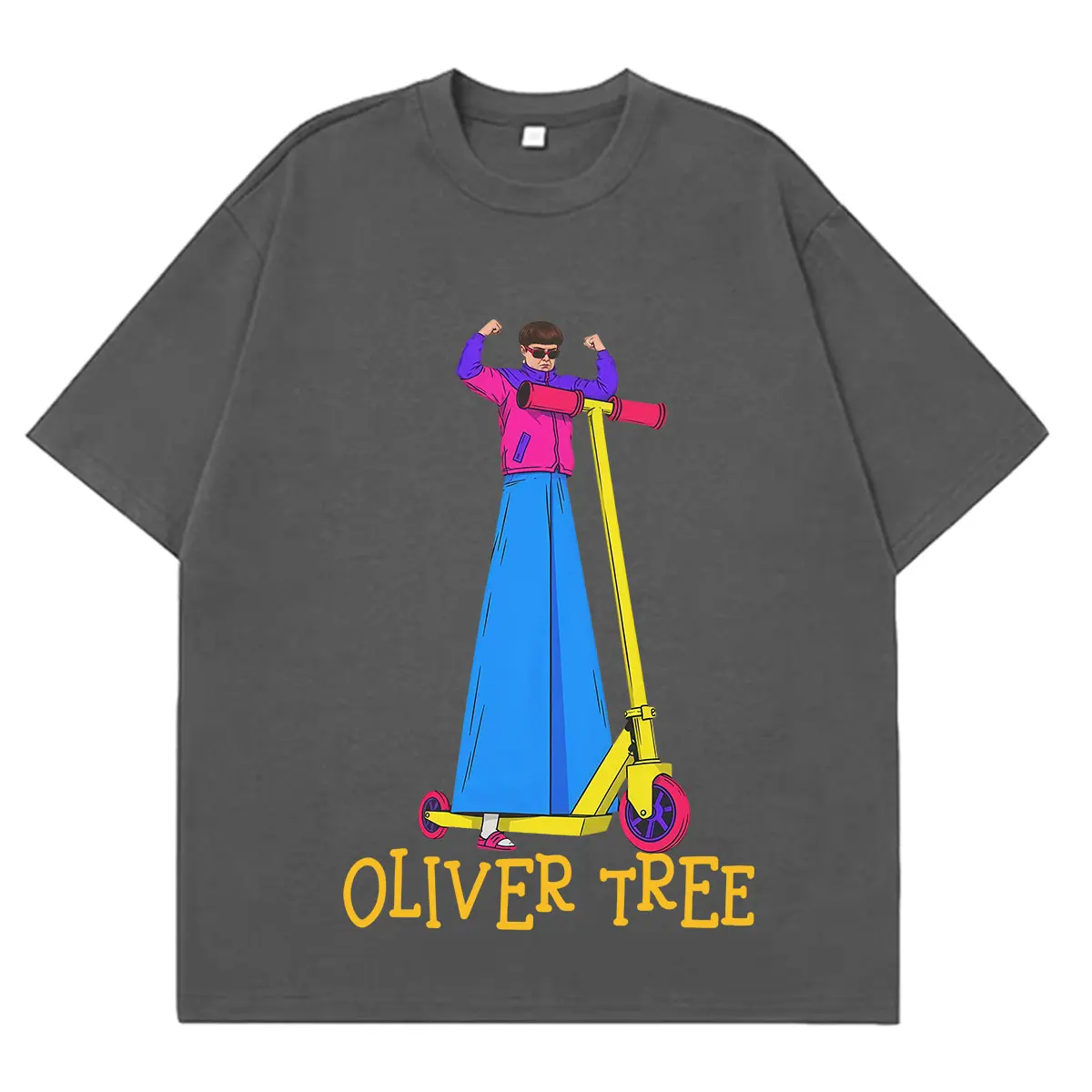 Oliver Tree Fashion Grafik-T-Shirts für Männer und Frauen, Hip-Hop-Kurzarm-T-Shirts, Sommer-Baumwolle, lockere, lässige T-Shirts, Fan-Geschenke – Detail 5